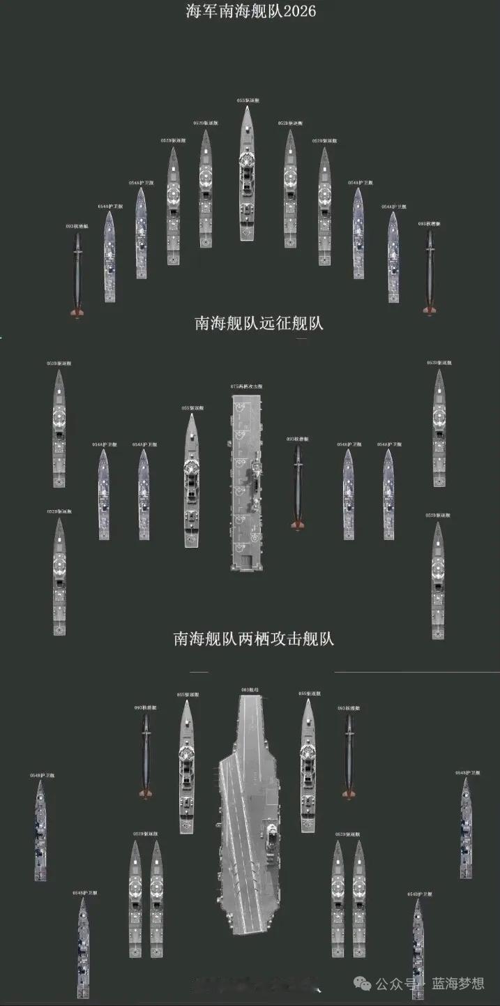 2月25日，据社交网站报道，近日，军事爱国者绘制中国🇨🇳海军三大舰队，均可组