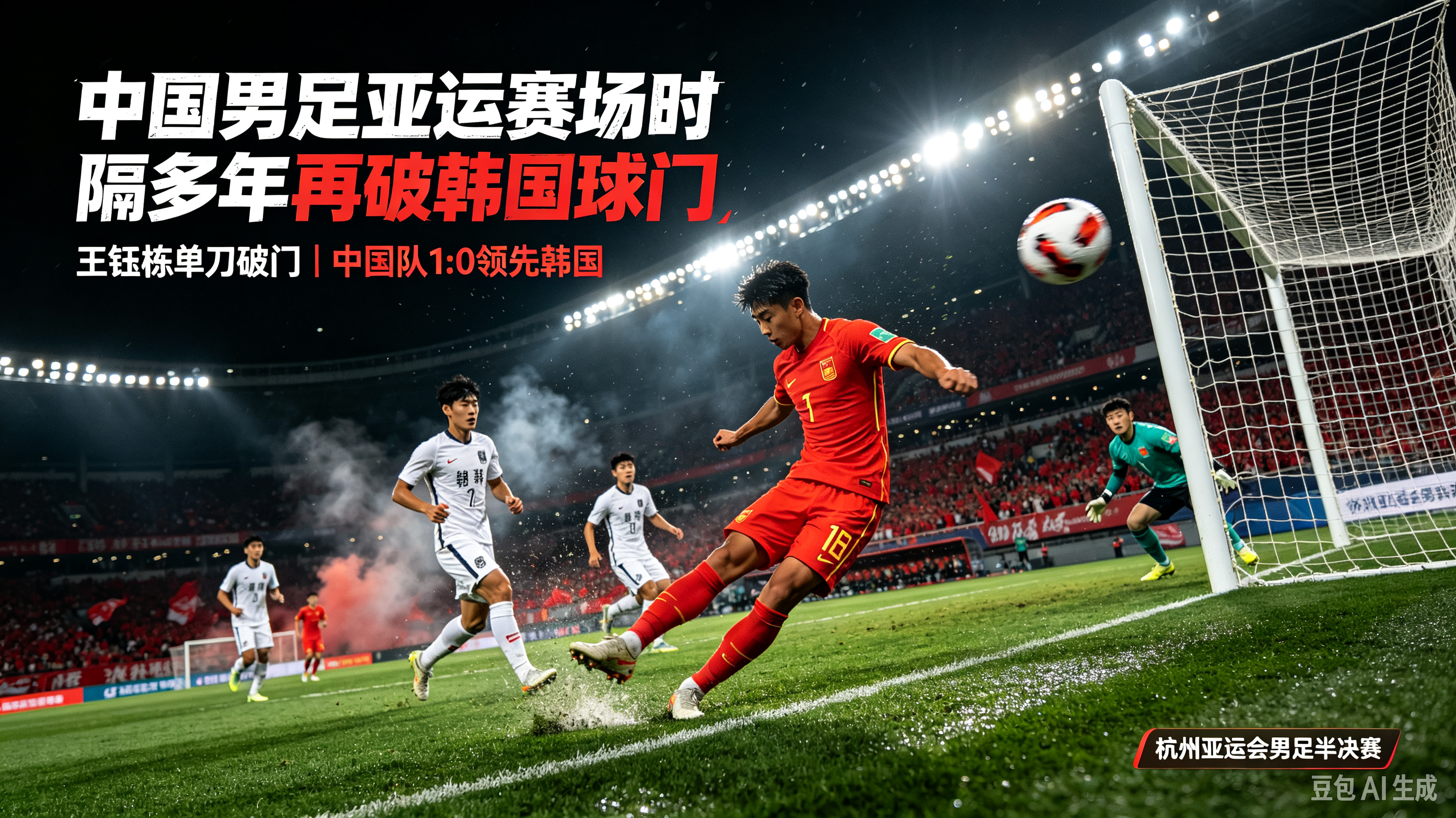 男足1:2不敌韩国无缘亚运决赛亚运u23男足名古屋亚洲杯9月30日下午，爱知·名古屋亚运会男足半决赛