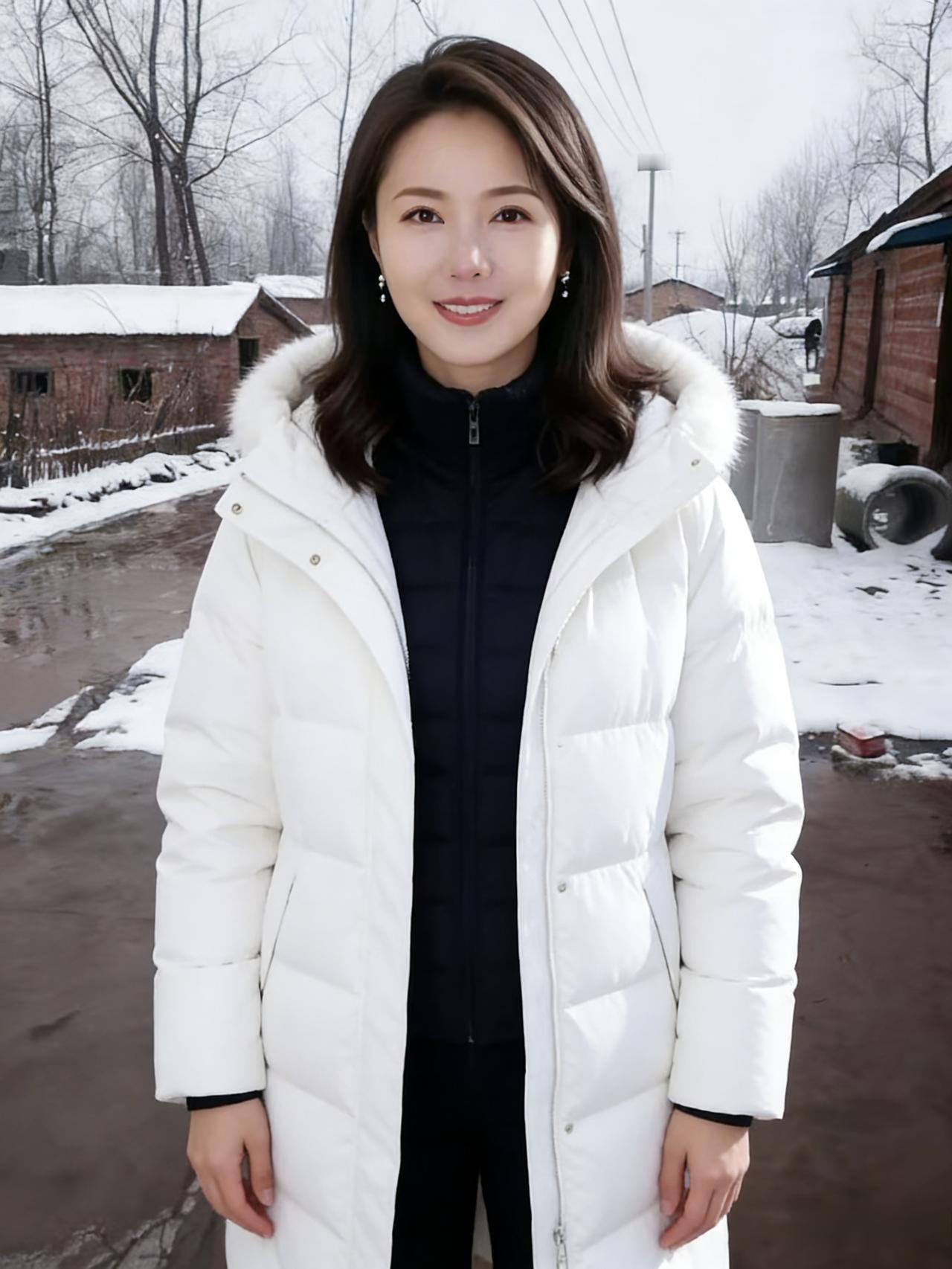 雪是冬天最软的笔墨，轻轻铺展在旷野风掠过枝桠，抖落一地洁白的诗行你站在雪的中