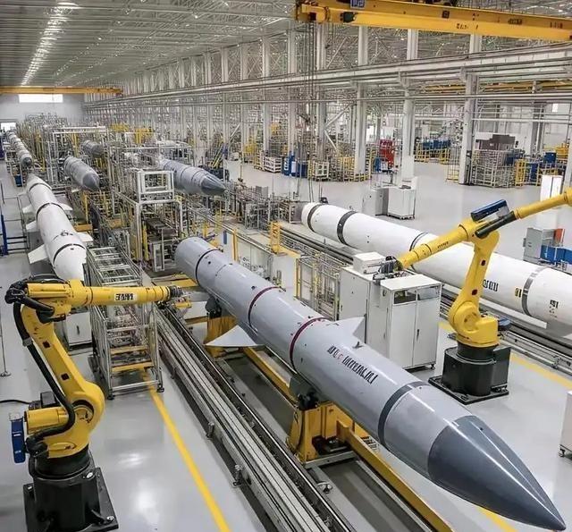 伤害性很大，侮辱性更强，中国罕见地公开了PL-15导弹的全自动生产线，号称一天的