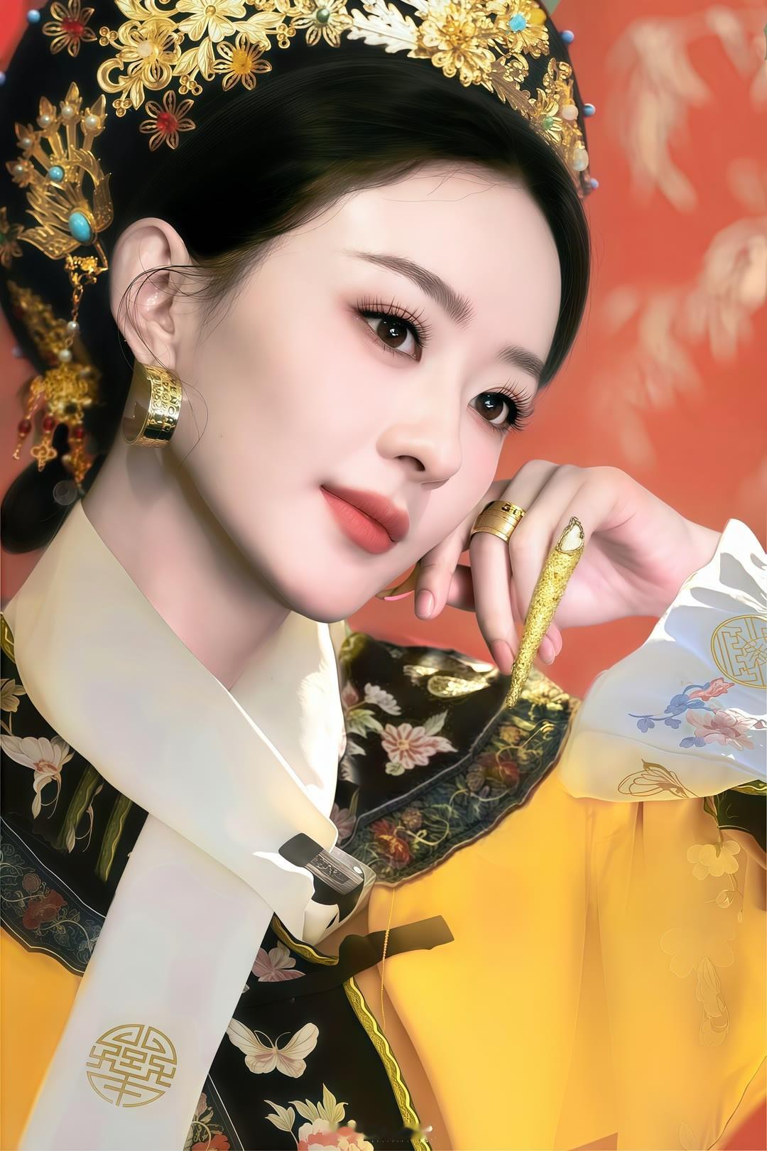 丽粉弥补了赵丽颖古装造型太素的遗憾！好美！​​​