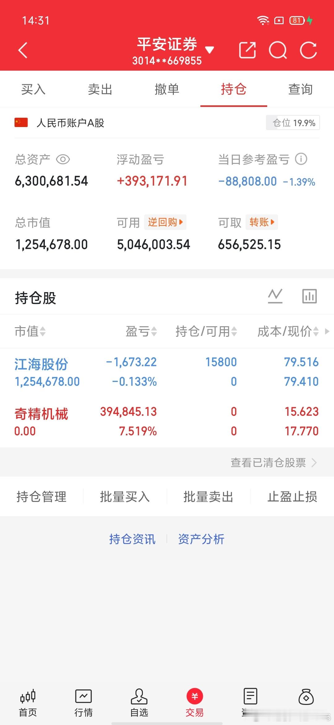 交易更新《第15天》：不要盲目跟风，拒绝马后炮！挑战一年翻6倍，本金300W，做