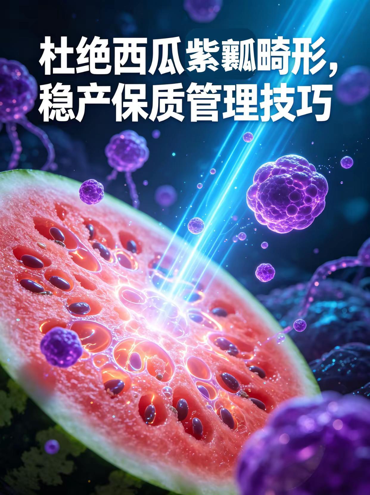 杜绝西瓜紫瓤畸形，稳产保质管理技巧。西瓜种植紫瓤