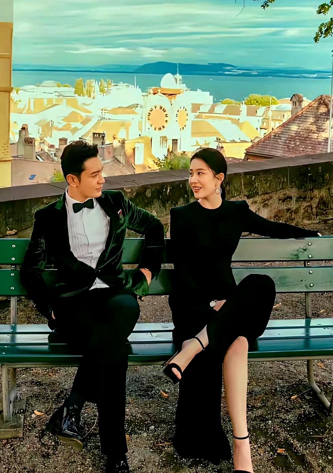 谁啊真没看出来网传黄晓明和一位女性同框，有人猜是李菲儿或刘亦菲，还提当年