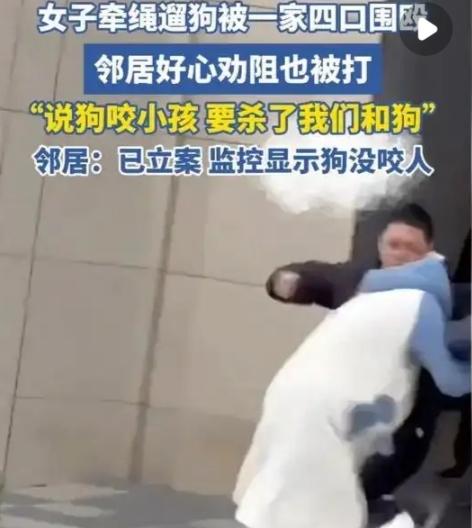 上海小区围殴案：牵绳遛狗也挨揍？作证者被打，这家人的嚣张触怒全网！电梯门打
