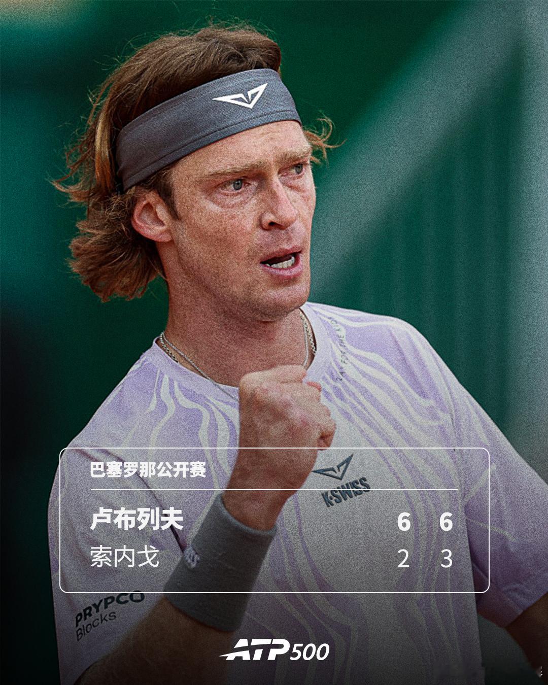 卢布列夫轻松晋级🔥ATP500巴塞罗那公开赛第二轮，5号种子卢布列夫以6-2