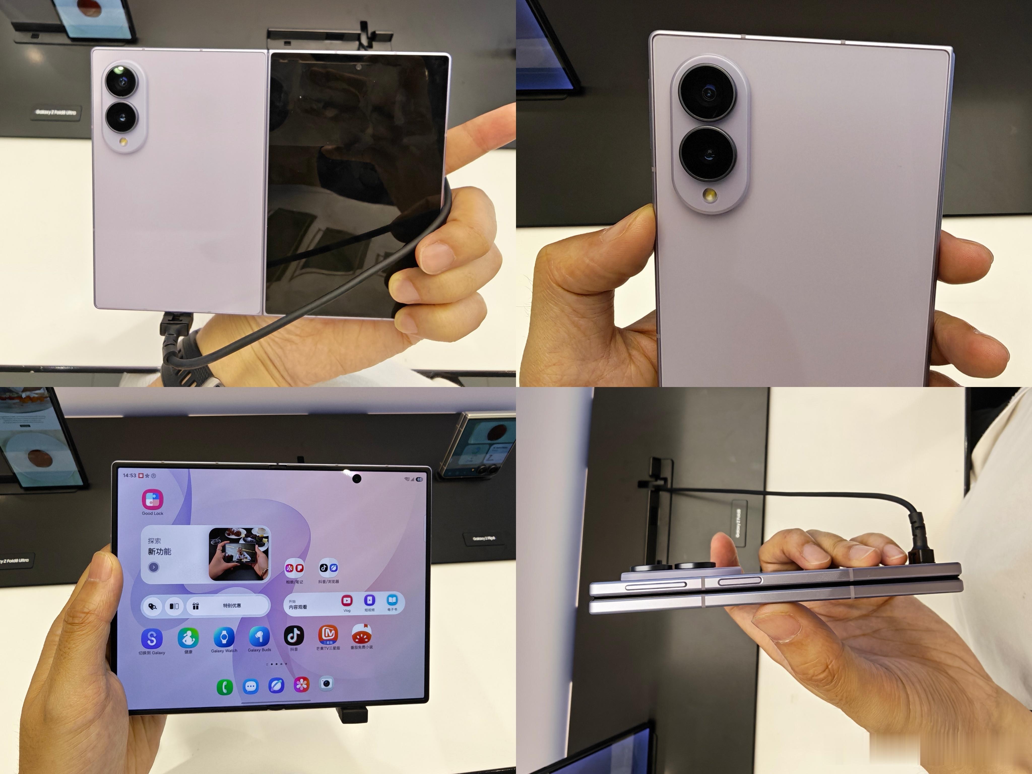 三星GalaxyZFold8的确有和华为掰手腕的实力~这是安卓第一款阔折叠形