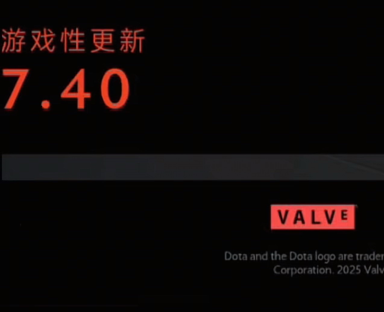 兄弟们新版本感觉要来了啊！dota2官网点游戏性更新，一开始会显示7.40，后面