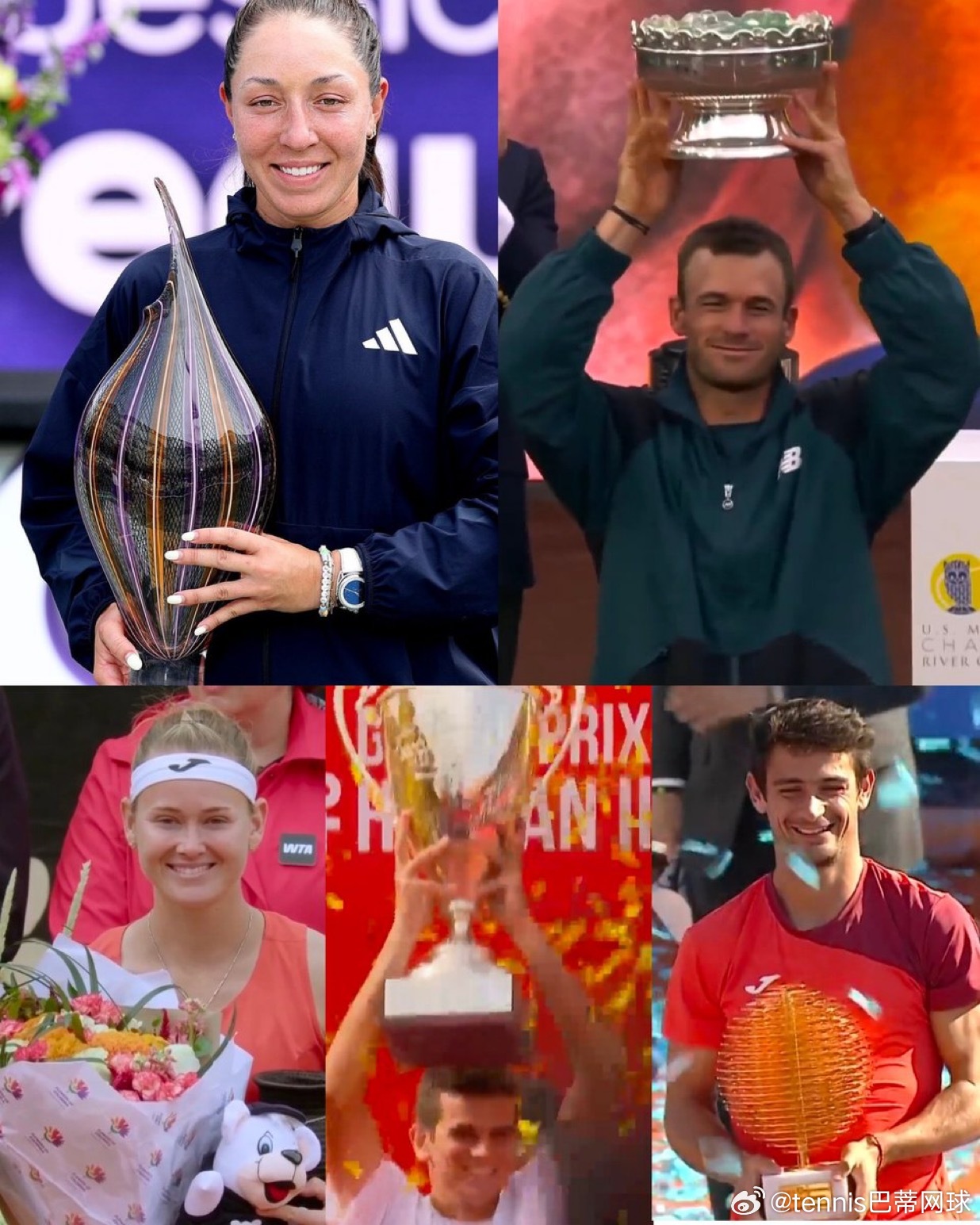 本周冠军•WTA500查尔斯顿：🇺🇸杰西卡•佩古拉职业生涯第11冠，20