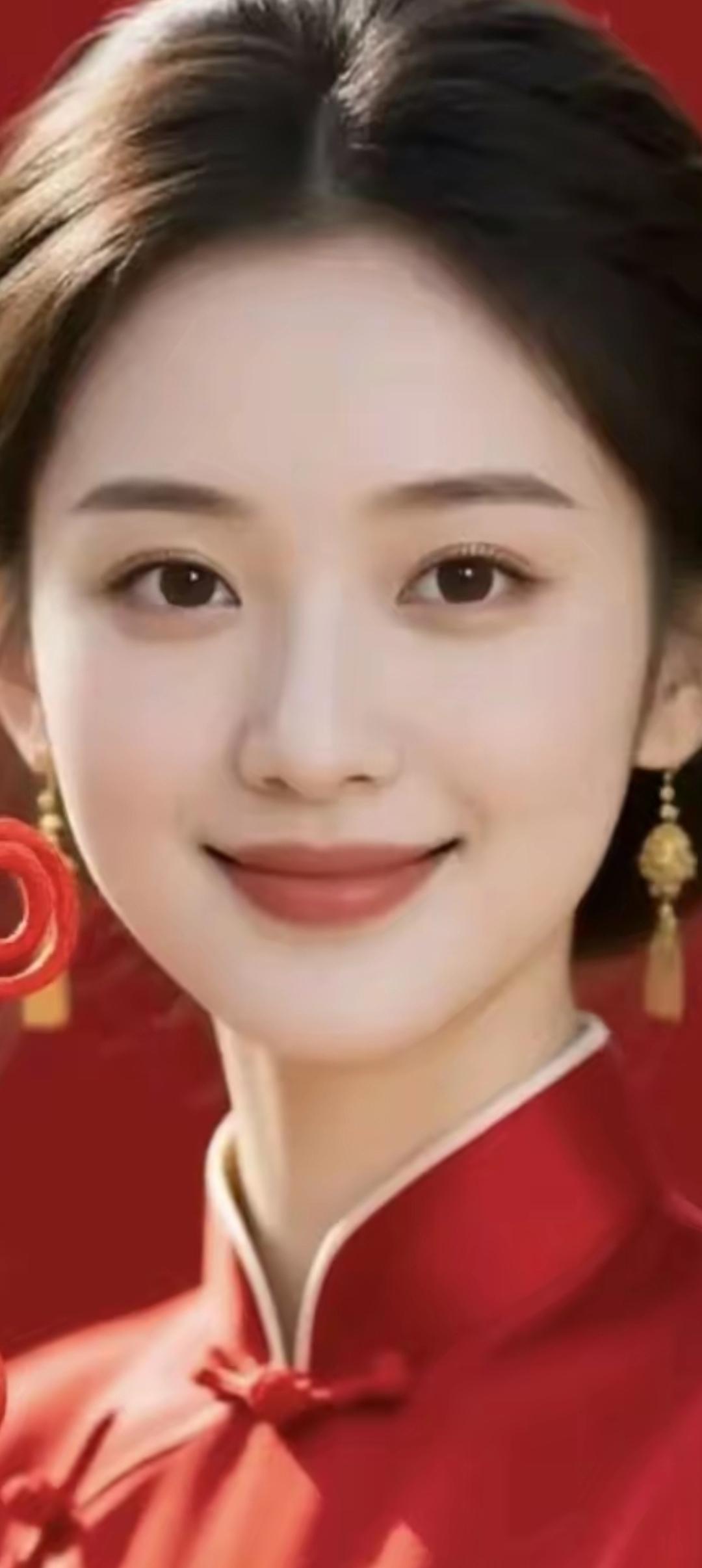 🌸红衣佳人，笑靥如花🌸