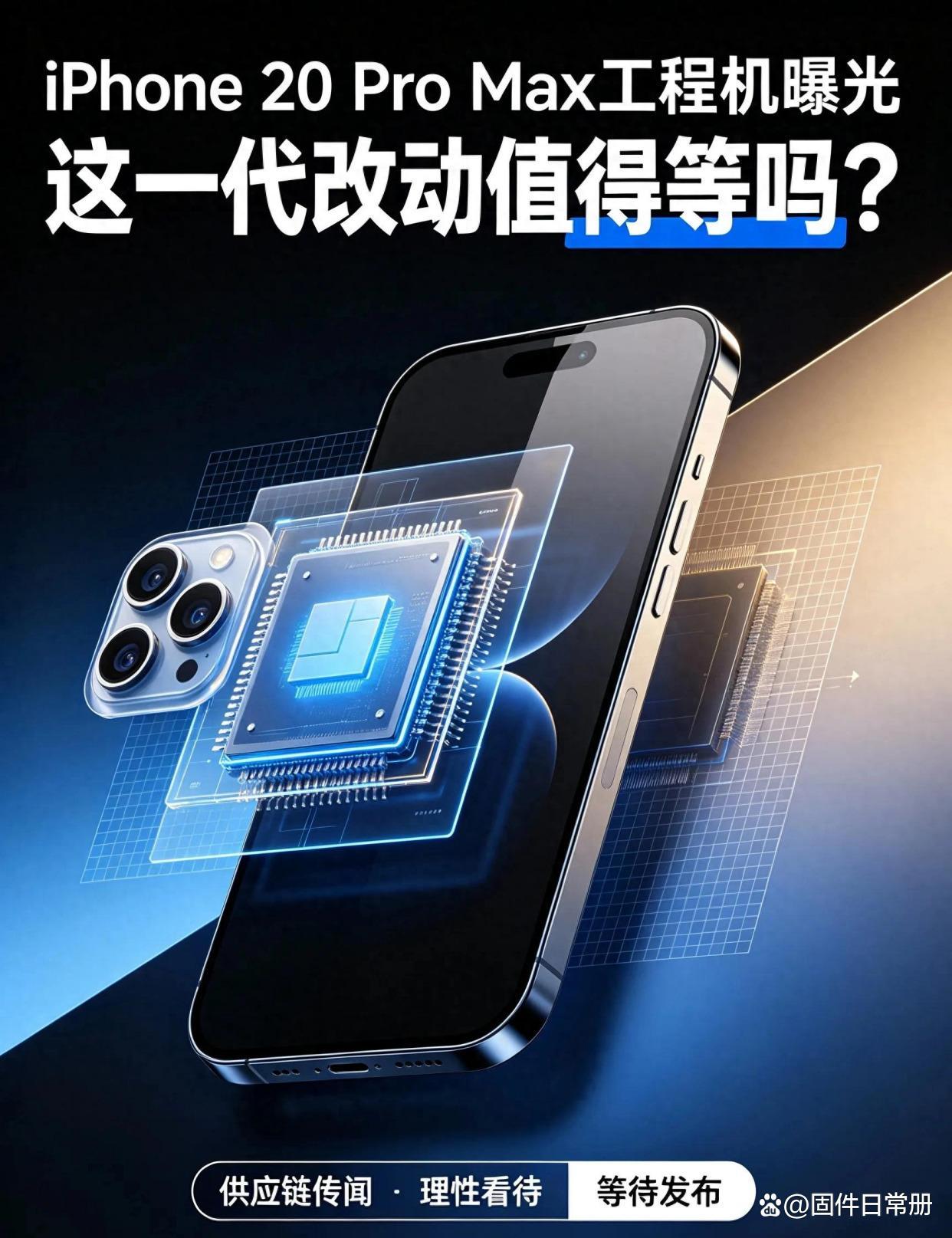 iPhone20ProMax工程机曝光：窄边框与制程升级，这一代改动到底值