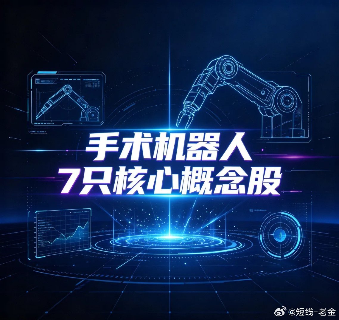 手术机器人7只核心概念股1.天智航（688277）被称为“手术机器人第一股”，