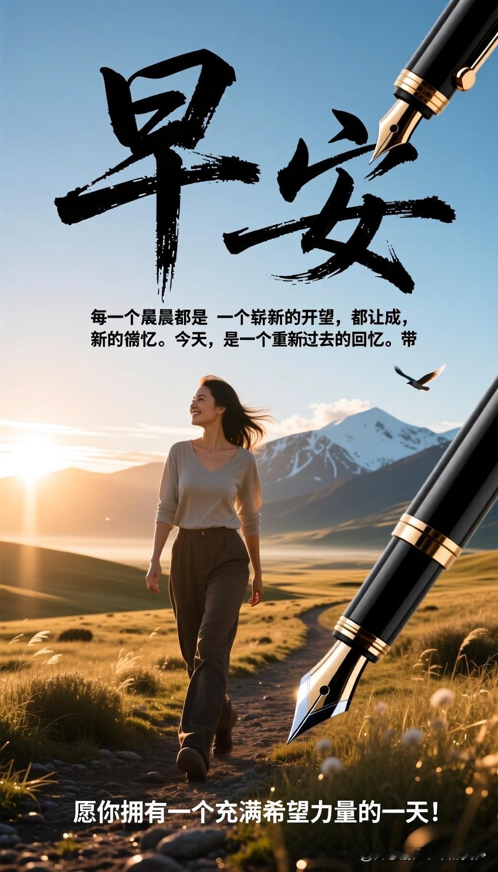 早安！新的一天，新的希望每一个清晨都是一个崭新的开始，带着无限的可能和希望。