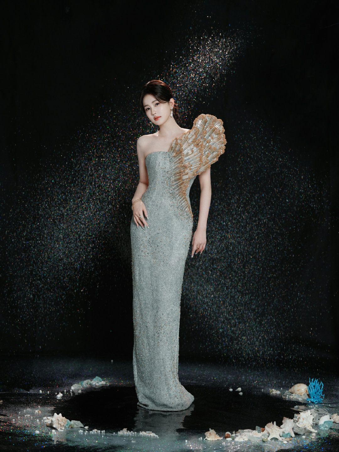 白鹿海螺裙白鹿海螺长裙白鹿海螺裙出图