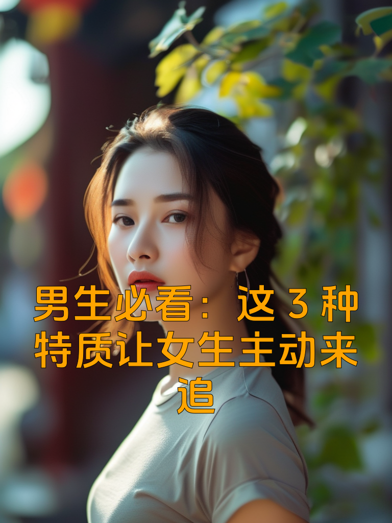 男生必看：这3种特质让女生主动来追