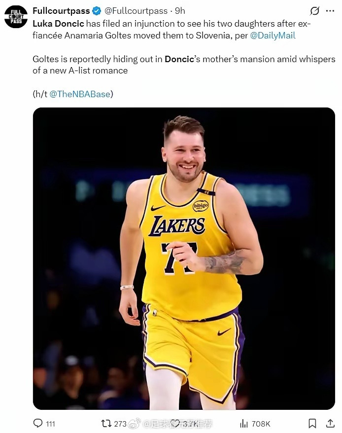 克尼佩尔本赛季投进257记三分，东契奇投进253记，两人仅差4记三分。但东契奇因