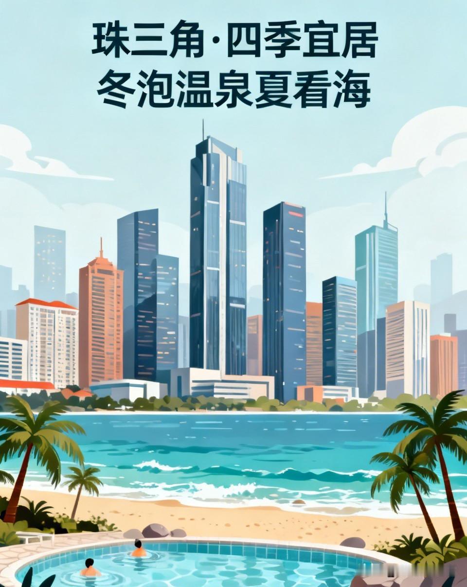 珠三角尤其是广深到底多宜居？冬泡温泉夏看海，四季氛围感拉满！去过很多内地城