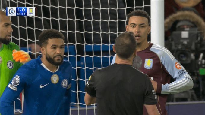 切尔西队长里斯-詹姆斯在1-2被阿斯顿维拉逆转的赛后，接受天空体育瞬采。你觉得失