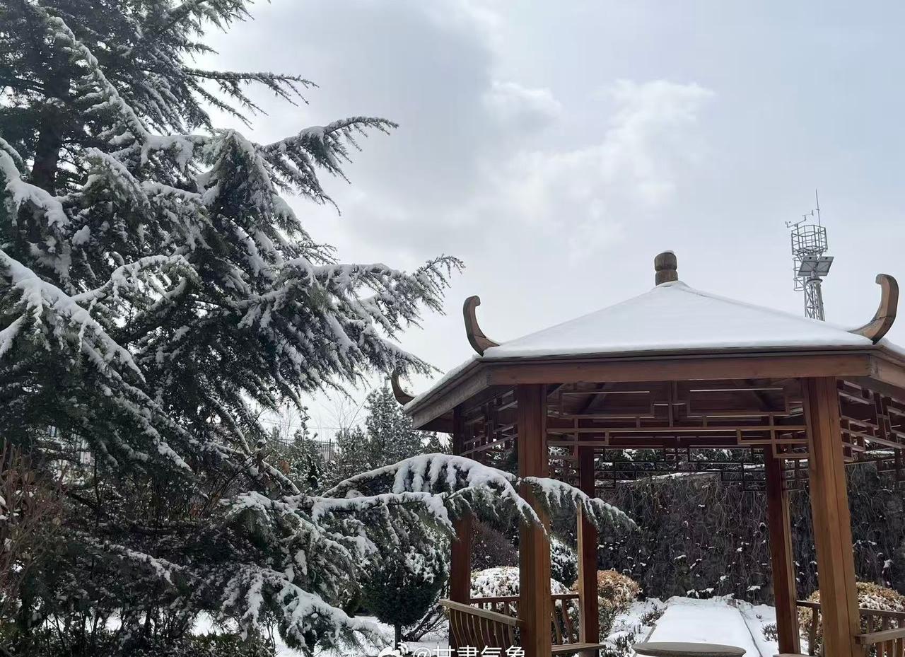 今日甘肃气象资讯【陇西县3月14日降雪天气实况】陇西县降雪天气实况：受冷空气和暖