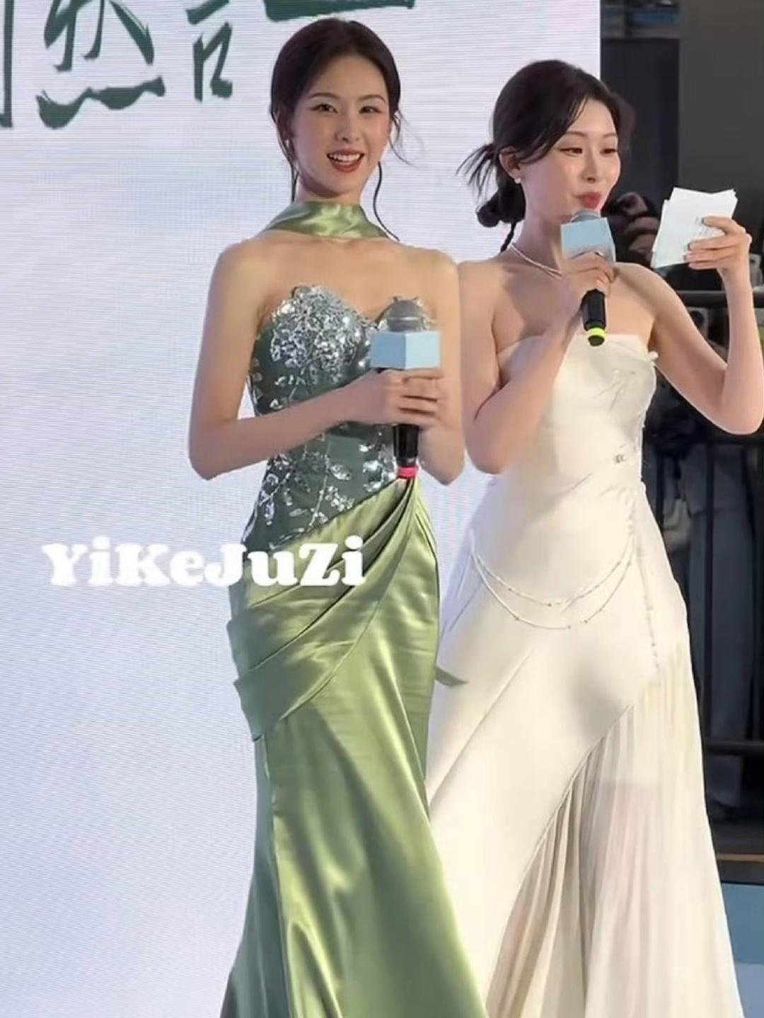 哇哦!第一眼觉得这个素人已经很漂亮了，结果她一转头，还得是女明星啊...​​​