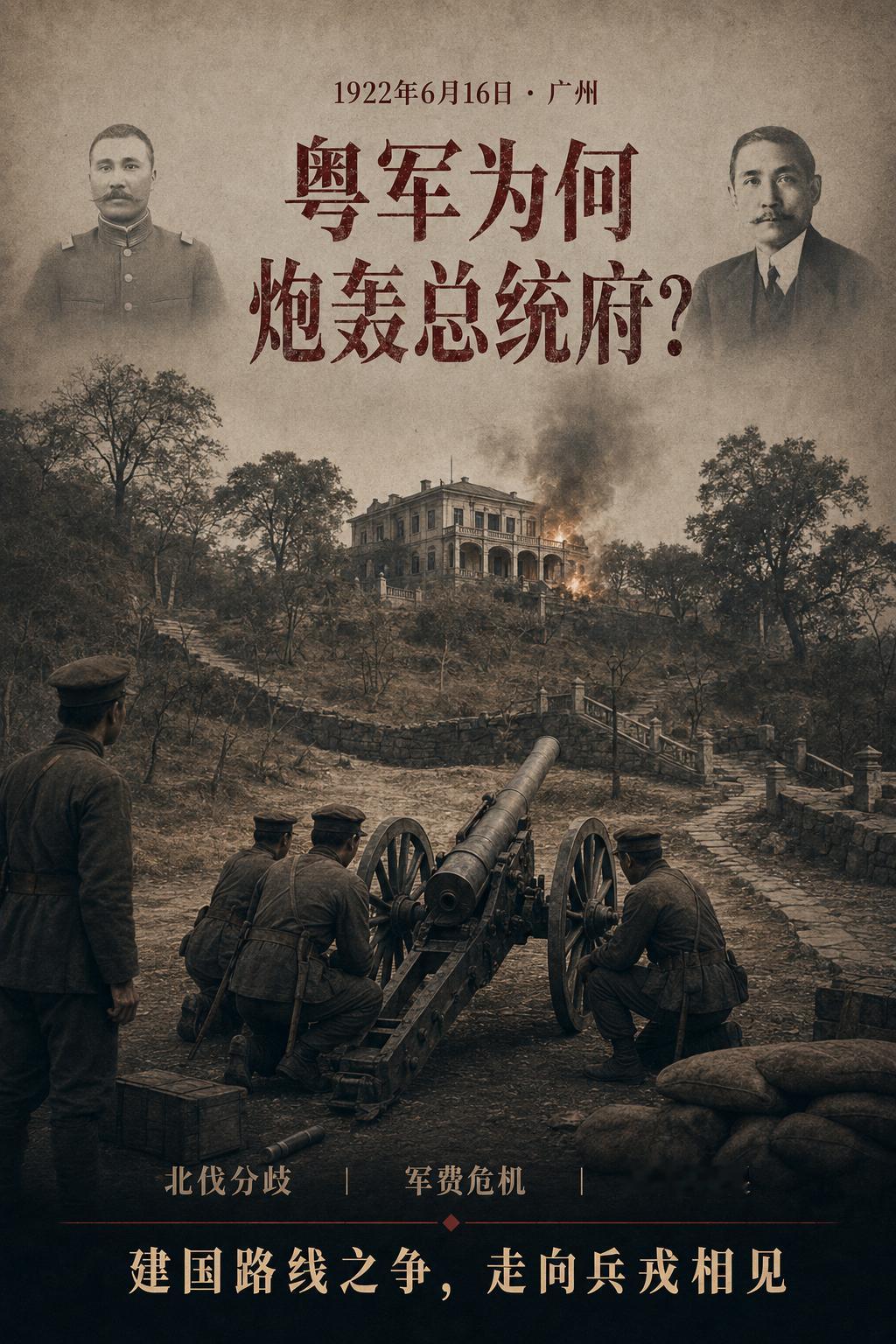 陈炯明的粤军何为炮轰孙中山的总统府？Claude对此解答：把整个过程串起来看，粤