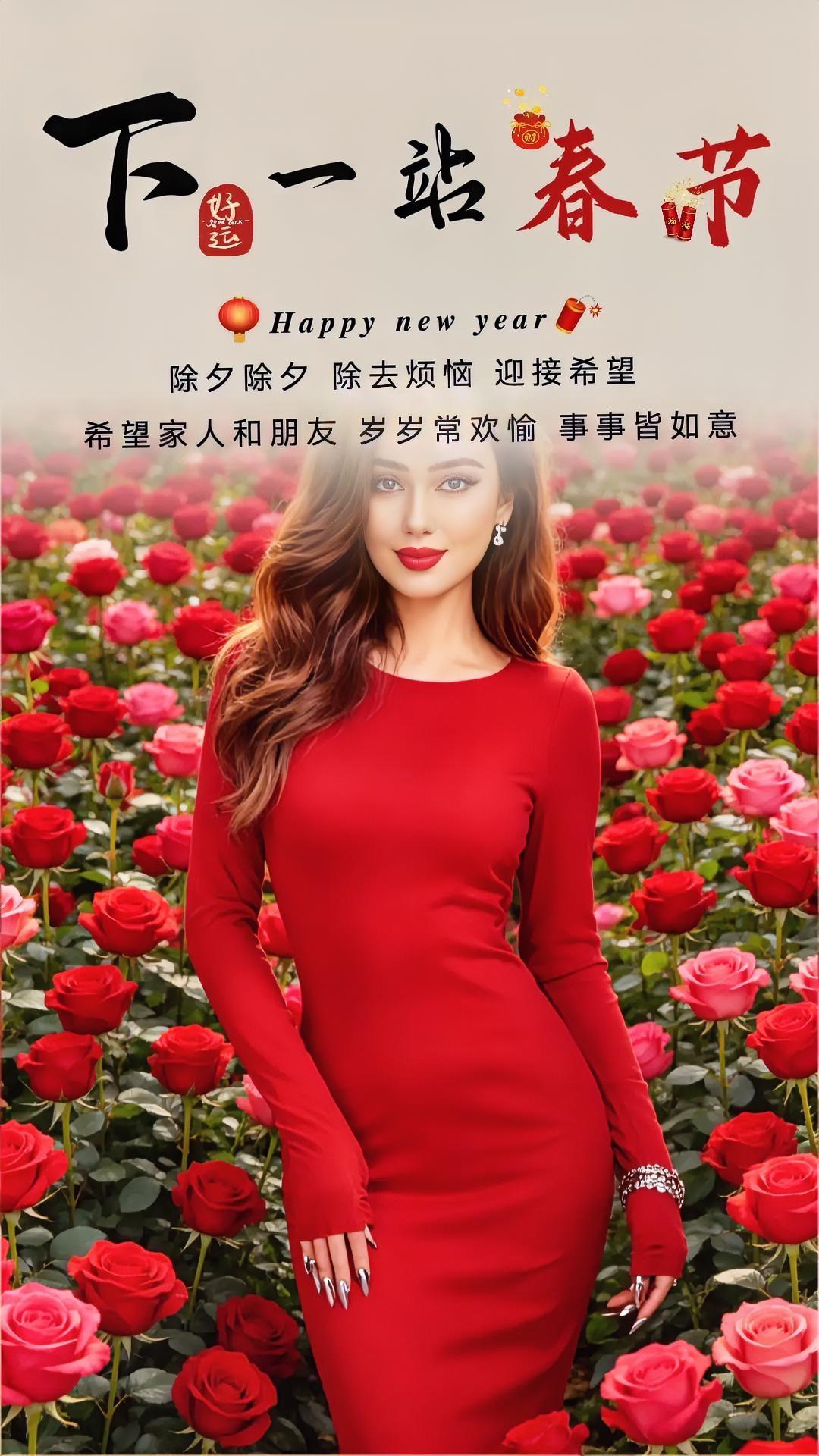 过几天是除夕，风雪折花，归途是家。将旧岁遗憾揉碎成风，酿成除夕的温酒。除