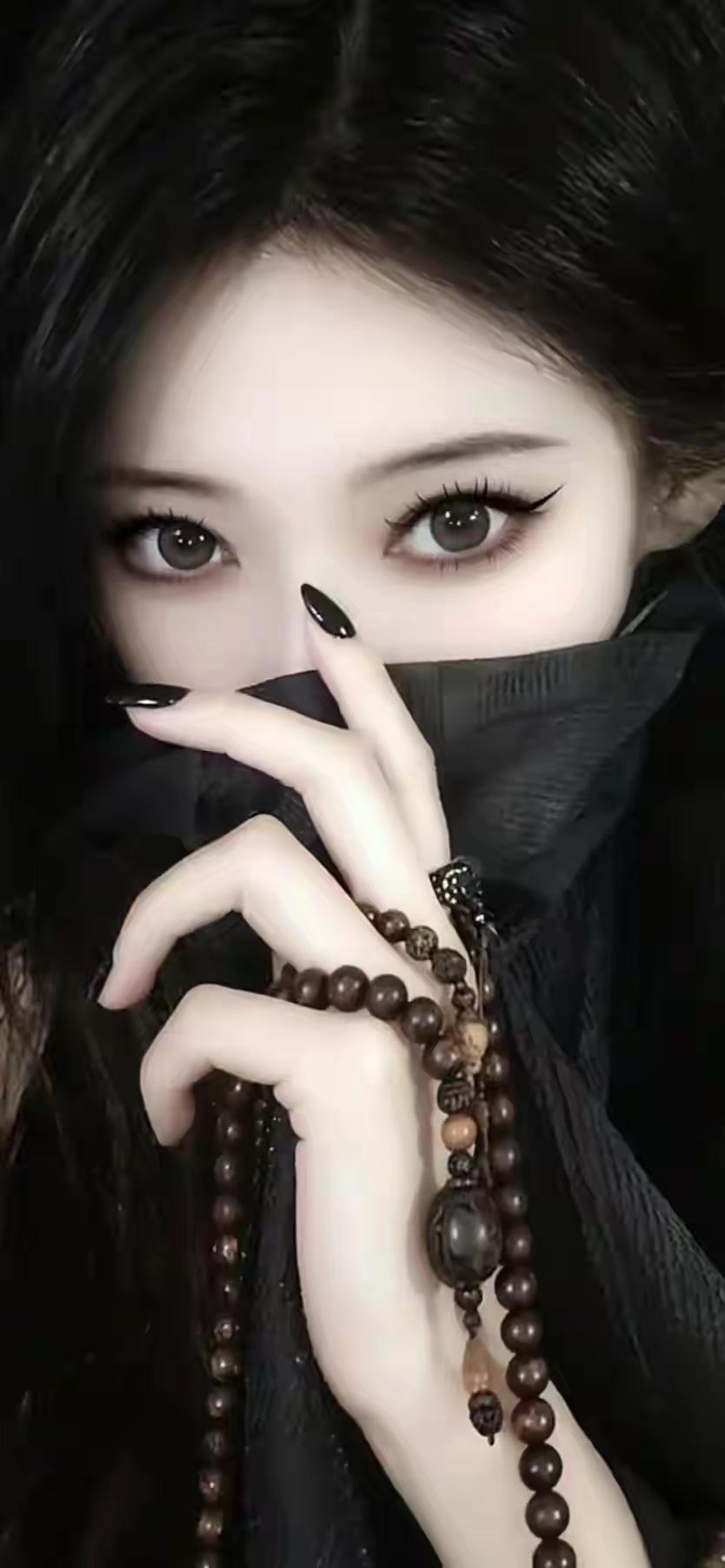 雨会停，心会晴，没有什么会永远糟糕透顶.有没有黑色背景美女图片