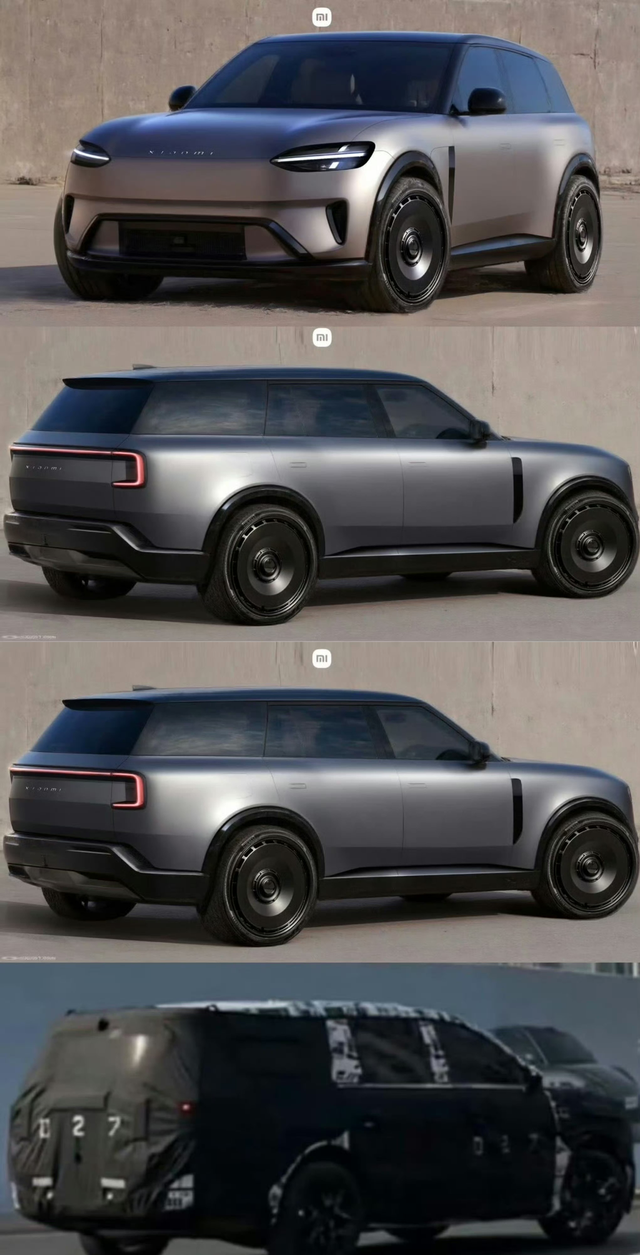 小米汽车YU9的假想图，目前流传度最高的一个版本。按照轮胎上的泥巴来看，我觉得