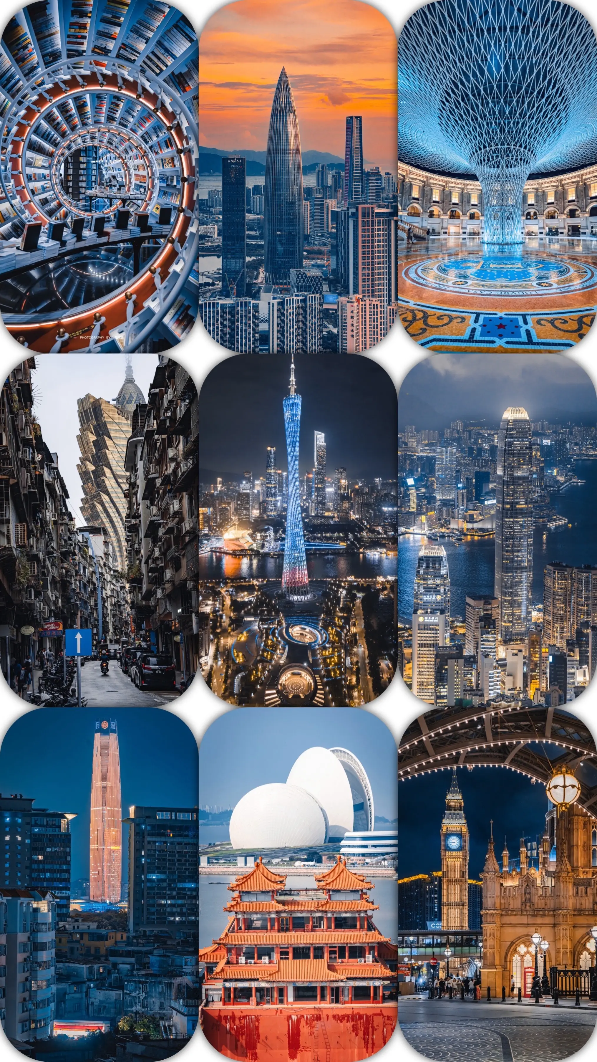 镜头下的粤港澳特色建筑~你还知道哪些吗。图2广州塔三件套~ 图3深圳春...