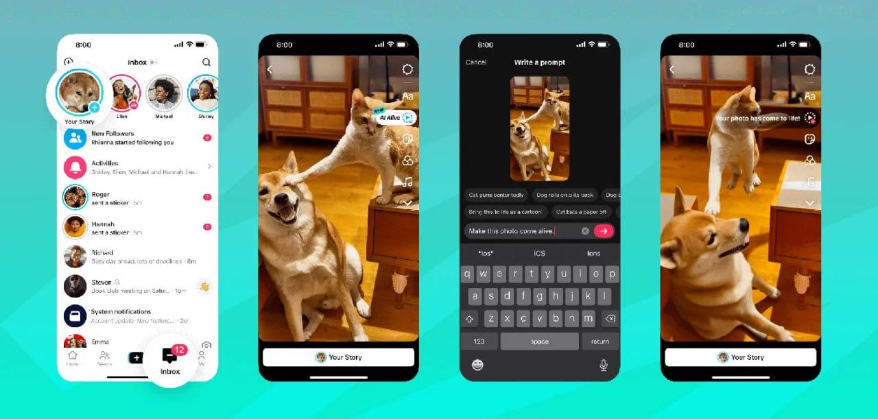 TikTok最新的AI滤镜将照片变成视频TikTok发布了名为“AI