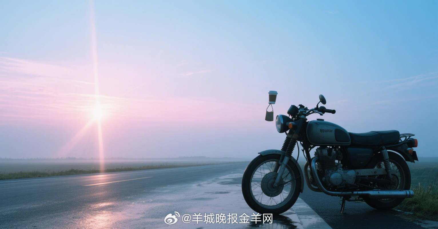 【#早安#】闹钟比梦想先响，揉着眼睛摸车钥匙。阳光把影子拉得老长，像未写完的谎
