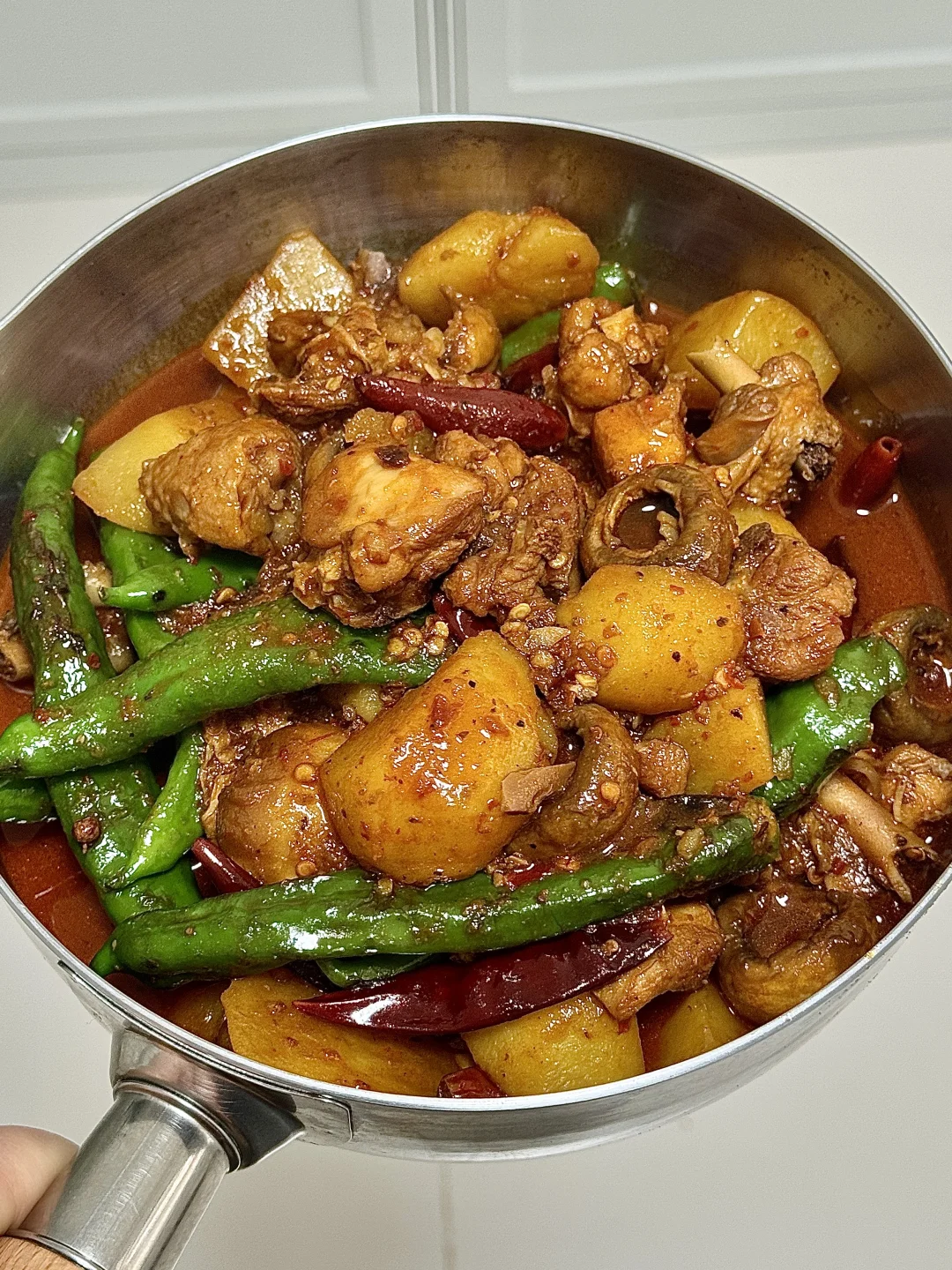 谁懂啊？土豆口蘑烧鸡吃一次爱一次！