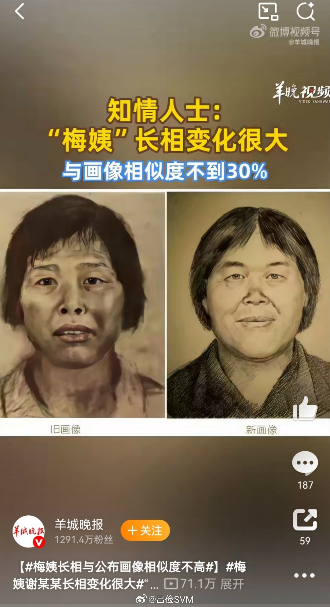 梅姨长相与公布画像相似度不高还是科技的进步，早年没有全国联网的DNA库、大数据和