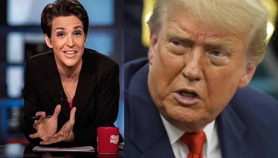 突发新闻：瑞秋·麦道揭露美国民众对特朗普的憎恨程度后，特朗普勃然大怒。特朗普