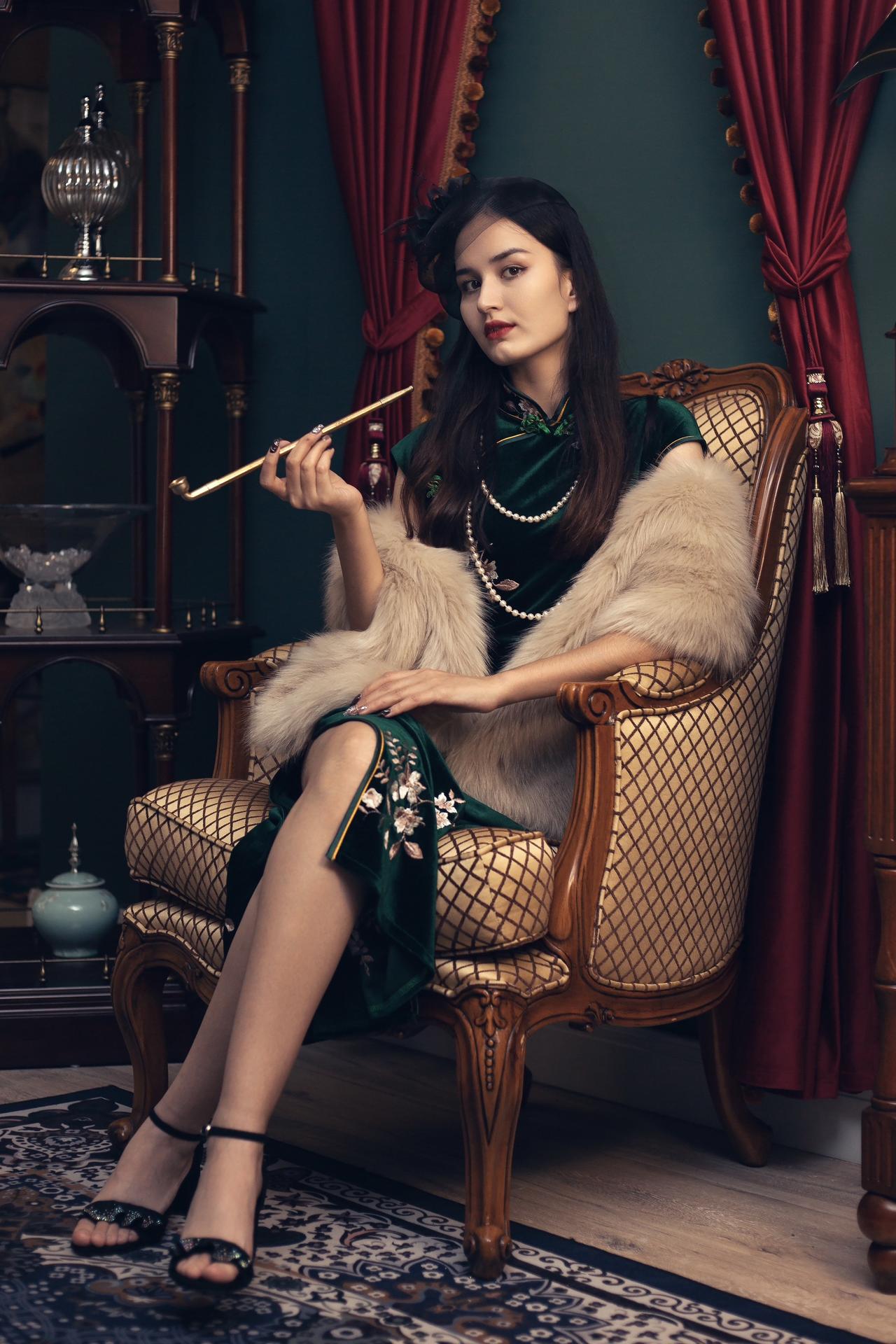 春节旗袍人像写真情绪片旗袍写真