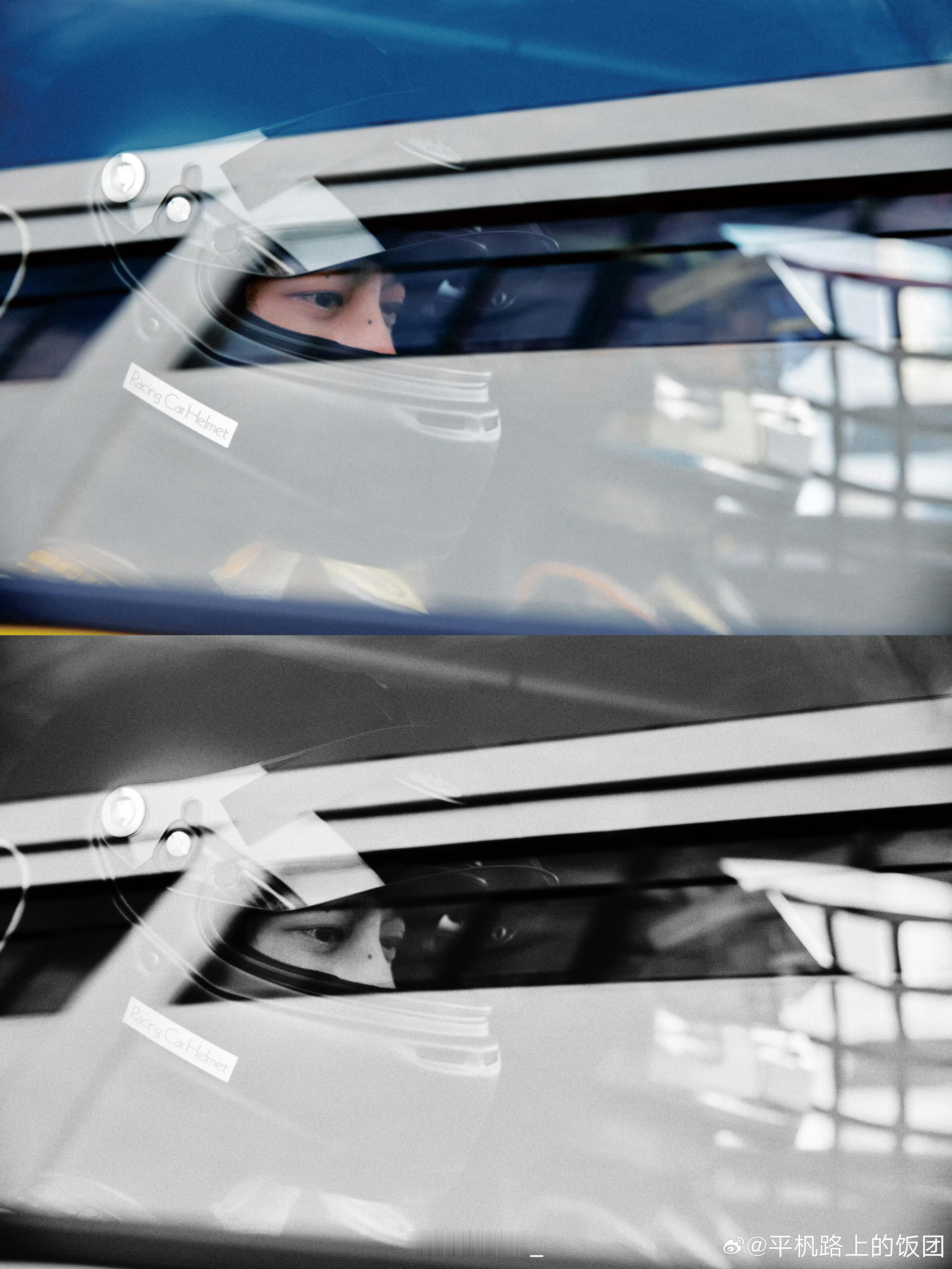田栩宁发博营业，发了自己穿着赛车服的照片，好帅啊​​​
