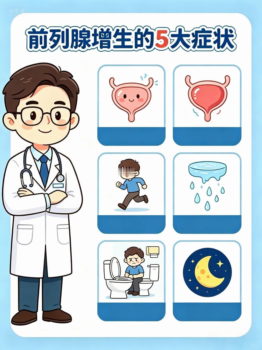 中老年男性多留意！前列腺增生的5个早期信号