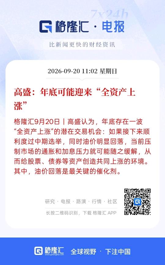 很多机构都认为，第二轮行情已经来了，第二轮行情将开启反攻，高盛称，年底可能迎来全