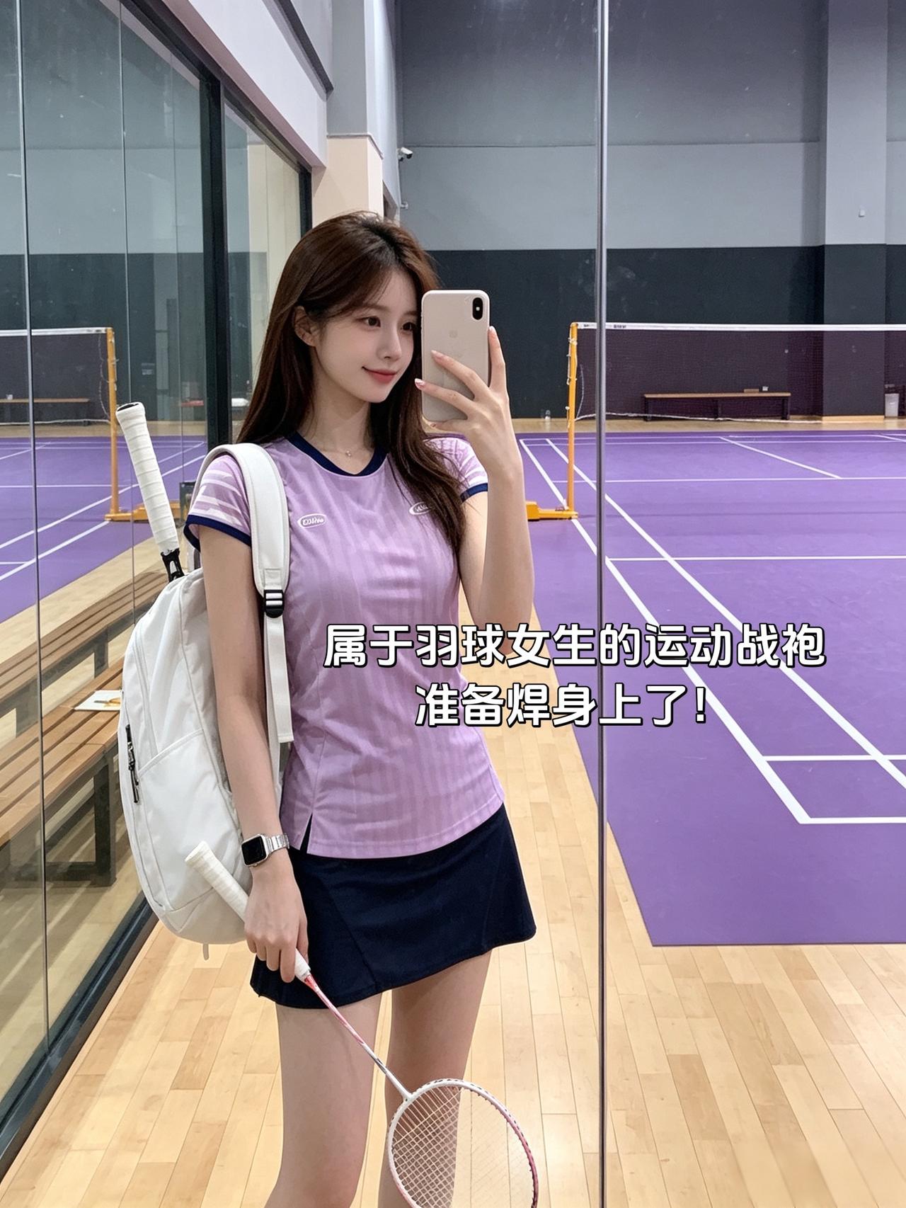 属于羽球女生的运动战袍准备焊身上了！