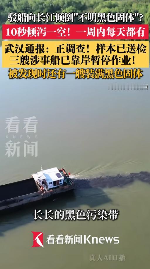 真是太猖狂了，竟然敢往长江里倾倒垃圾！全国数亿人的生产生活都离不开长江水，这种违