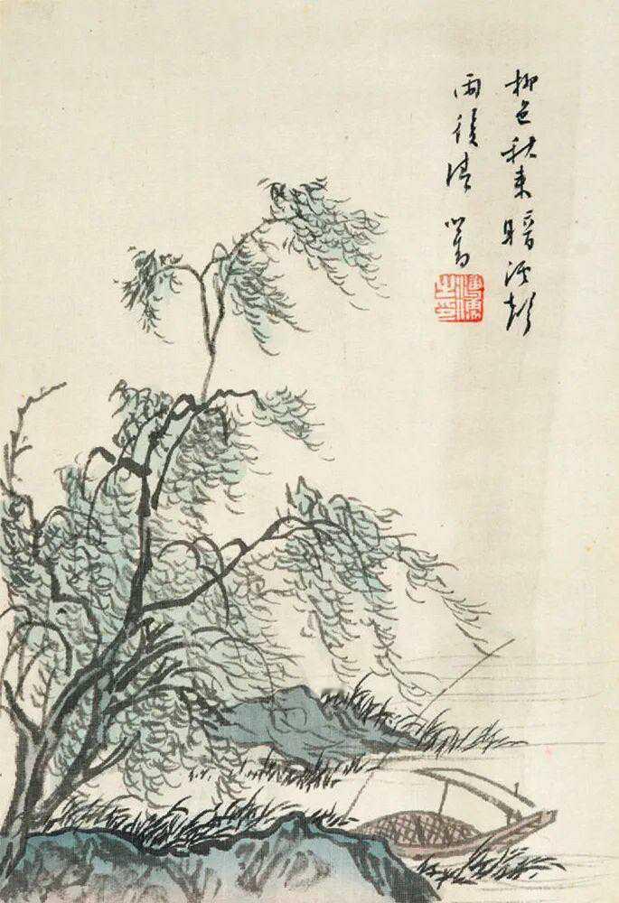 溥心畬山水十开。设色绢本册页十开19.5×13cm，约0.2平尺(每幅)。
