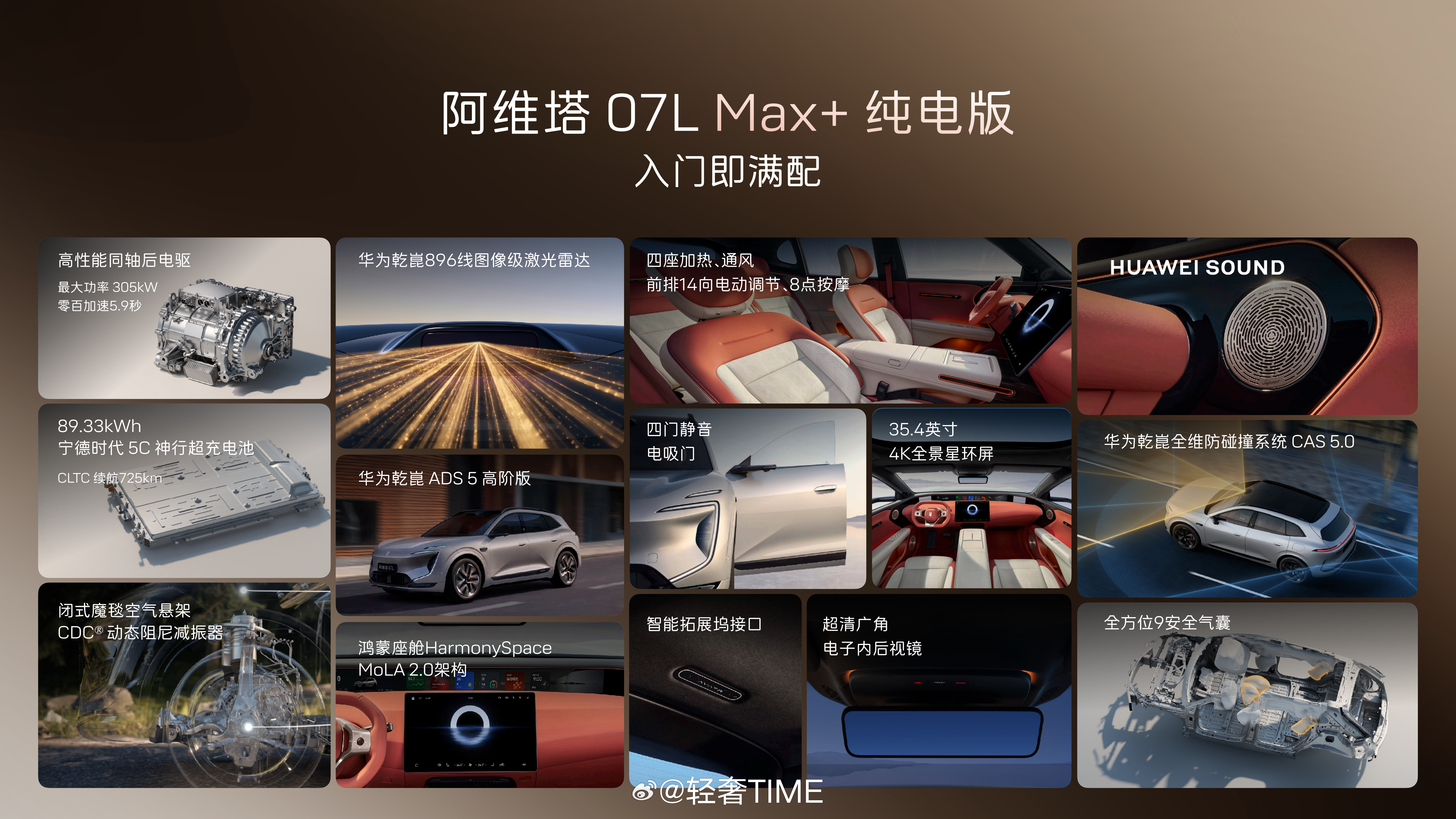 阿维塔07L正式开启预售，推出Max+纯电、Ultra三电机纯电两个版本，预售价