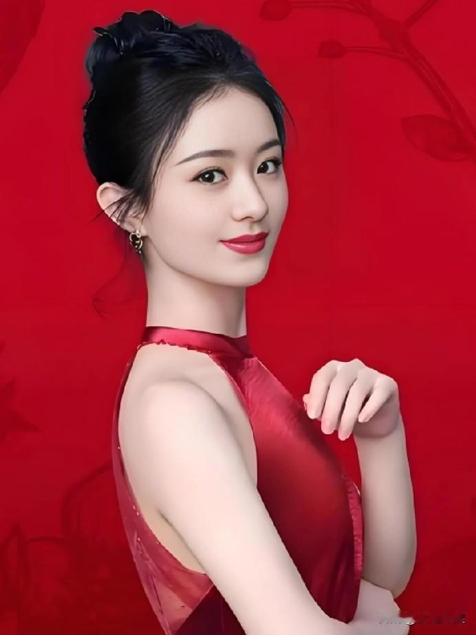 中国诗人写给赵丽颖的一首“接龙诗”！天上仙女欲下凡凡间美女展笑颜颜值惊得云