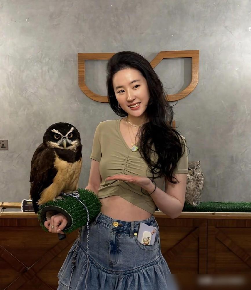 也只有神仙姐姐刘亦菲才敢晒素颜照了吧！她最近在阿布扎比旅行，画面中刘亦菲素颜，皮