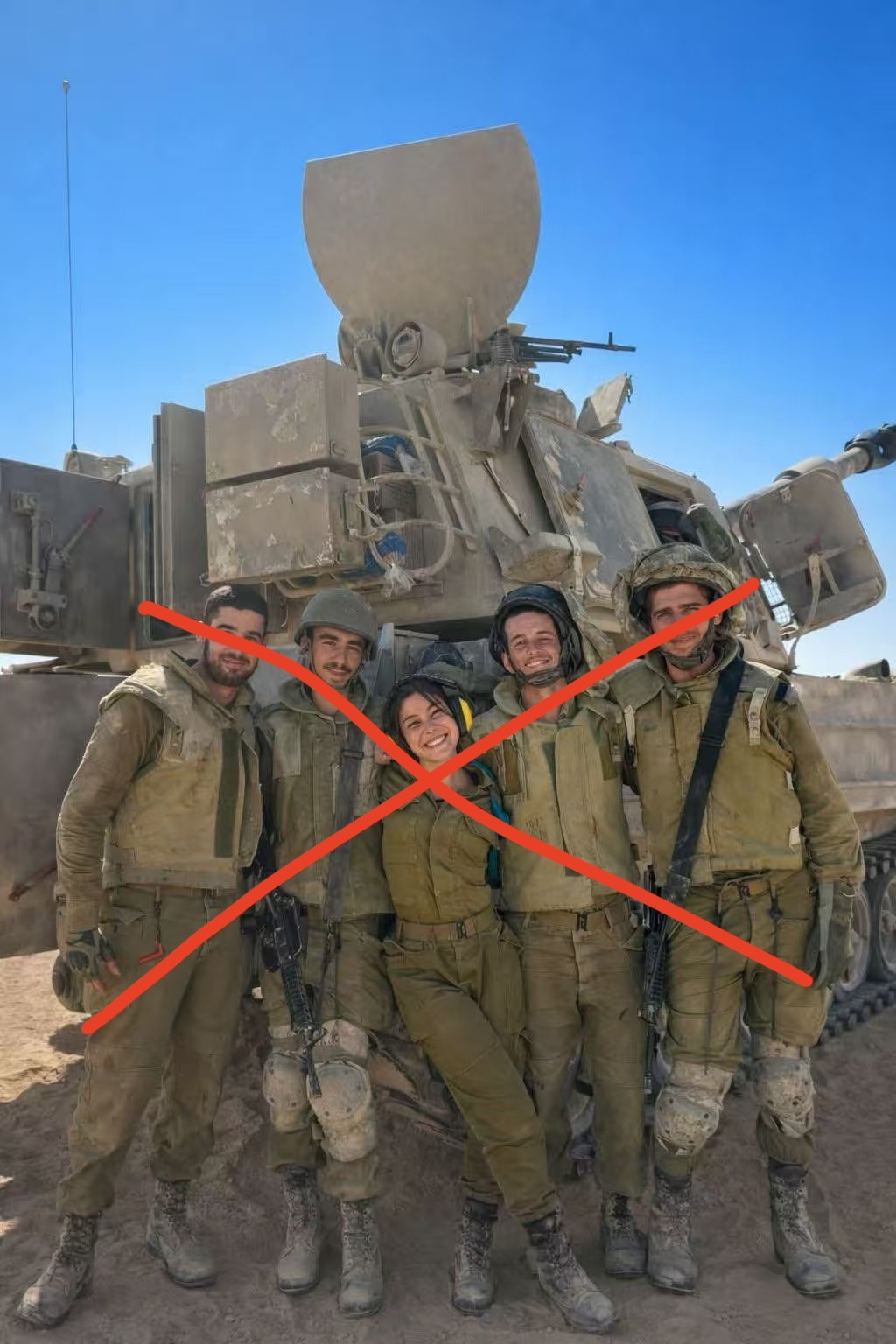 今天上午，他们在黎巴嫩南部的一辆坦克遭到黎巴嫩真主党武装的攻击，全部挂掉……侵略