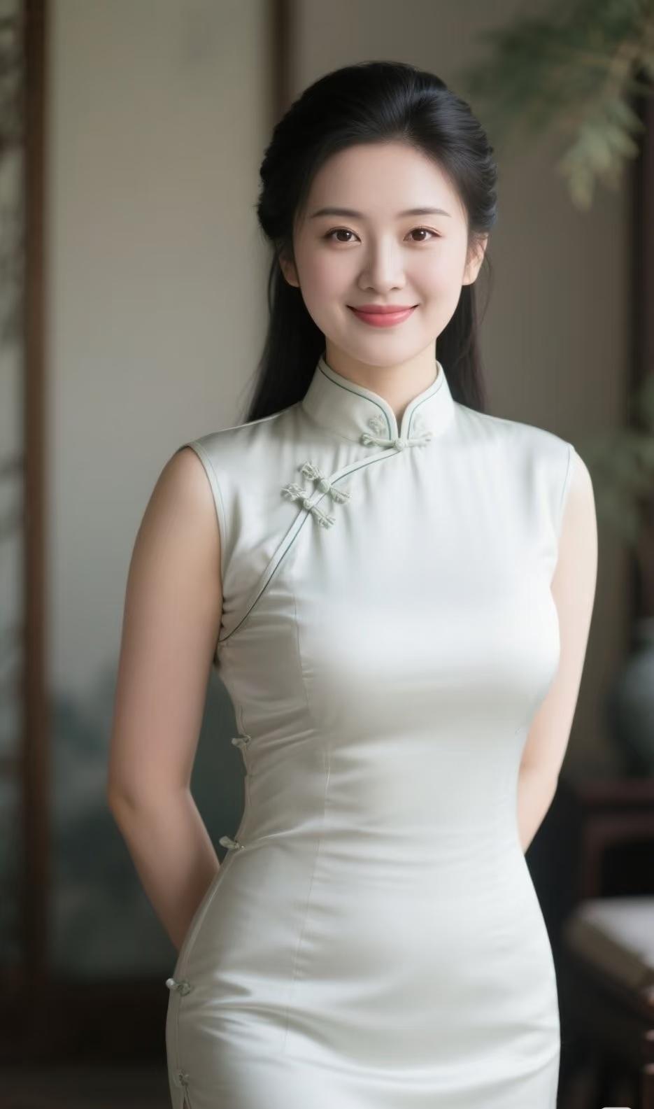 优雅旗袍，东方韵味，温婉动人