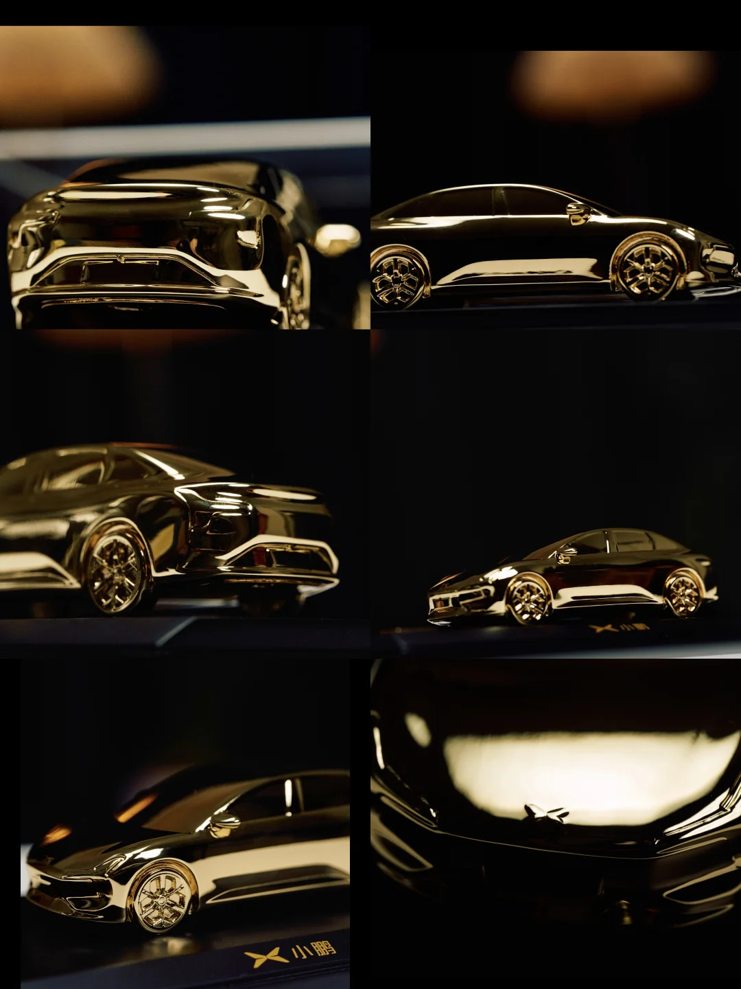 就问你，小鹏这个金色车模想不想要？？