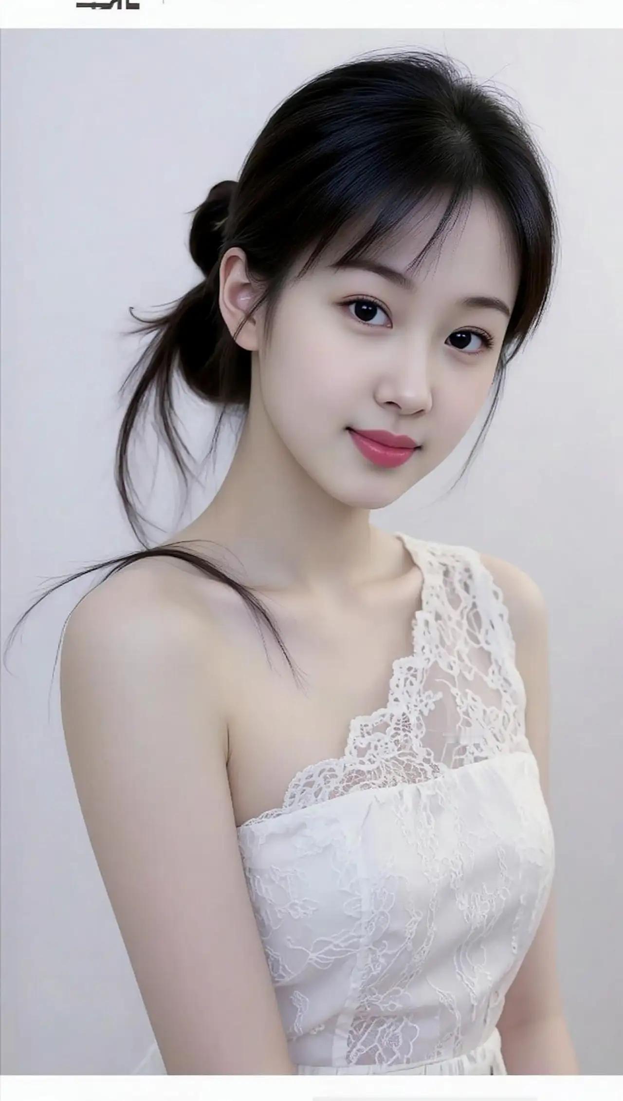 甜美少女风，蕾丝连衣裙，清新自然美🍀🍎🌴
