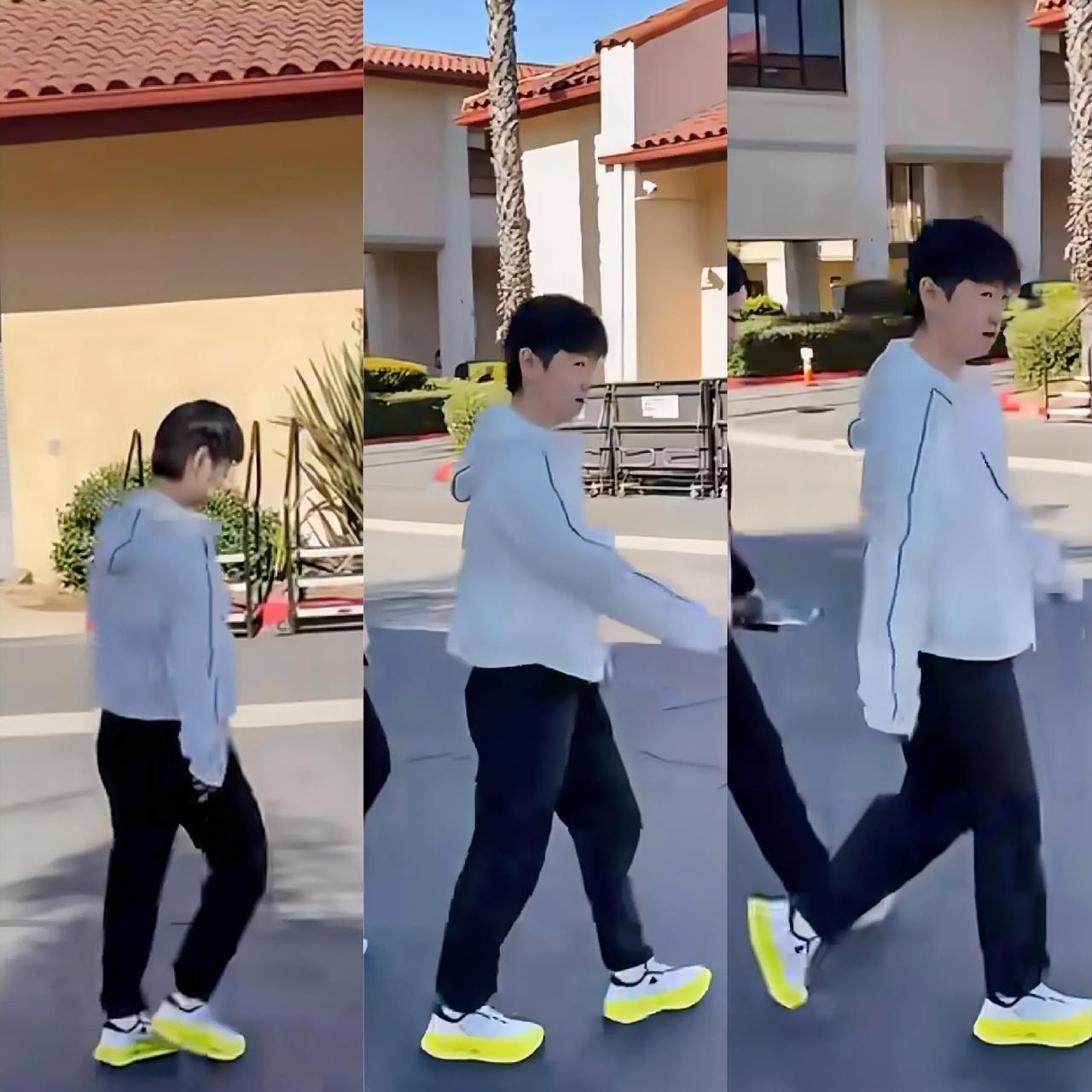 莎莎：要不要去洛杉矶的街头走一走逛一逛？小蘑菇：去啊去呀，可是我英语不好丢了怎