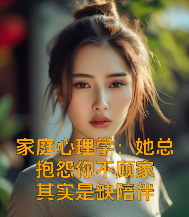 家庭心理学：她总抱怨“你不顾家”，其实是缺陪伴